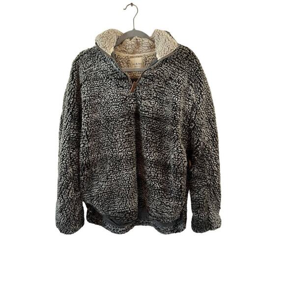 Ivy and Leo Sweaters - Ivy and Leo Grey Fleece Women's Pullover Sweater M